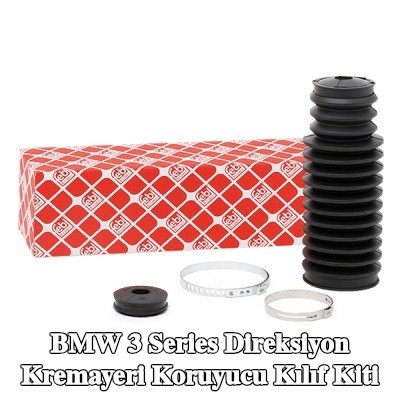 FEBI BILSTEIN Sol ön aks direksiyon kremayeri kılıfı kiti, kelepçeli — 2002 BMW 3 Series