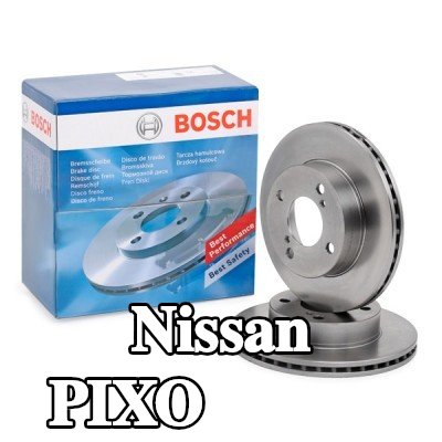 BOSCH القطر الخارجي لقرص المكابح: 230, 9mm, مُهوى, مشحم — Nissan Pixo