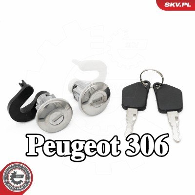 ESEN SKV طقم أسطوانة القفل الأمامي الأيسر, أمامي أيمن — Peugeot 306
