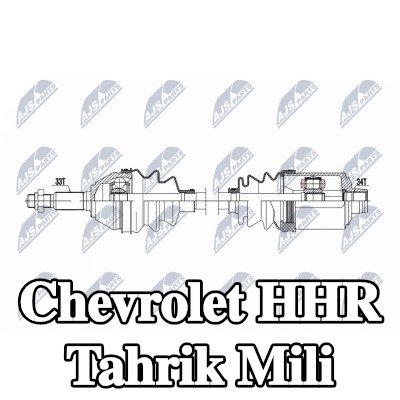 NTY Tahrik mili Ön Aks Sağ, 525mm — Chevrolet Hhr