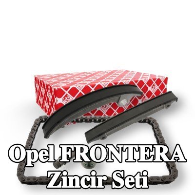 FEBI BILSTEIN Zincir gergisi içeren zamanlama zinciri kiti, kızak raylı — Opel Frontera