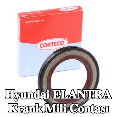 CORTECO FPM (florlu kauçuk)/ACM (poliakrilat kauçuk) krank mili contası — 2000 Hyundai Elantra