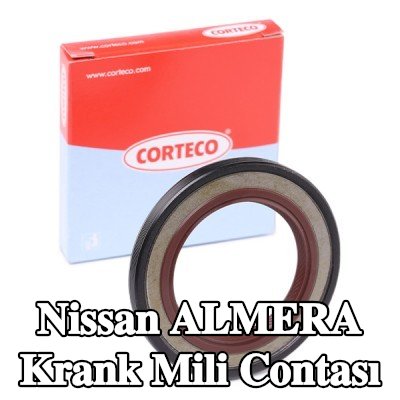 CORTECO FPM (florlu kauçuk)/ACM (poliakrilat kauçuk) krank mili contası — 1997 Nissan Almera