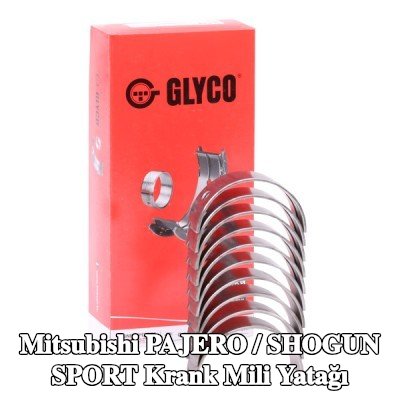GLYCO Çelik tabanlı alüminyum alaşımlı krank mili yatağı — 2005 Mitsubishi Pajero / Shogun Sport