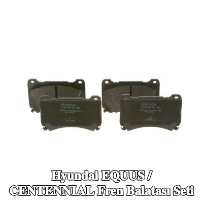 BOSCH Fren balatası seti 17, 1mm, gıcırtı önleyici plaka ile — Hyundai Equus / Centennial