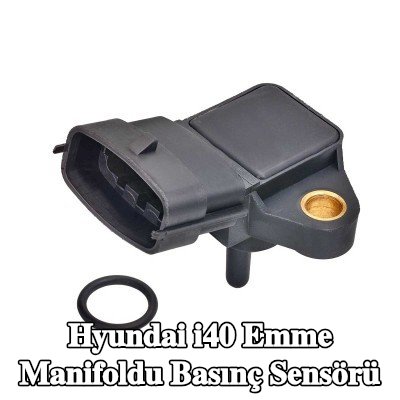 MEYLE Entegre hava sıcaklığı sensörlü emme manifoldu basınç sensörü, conta halkası ile — Hyundai i40