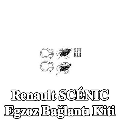 VEGAZ Kelepçeli egzoz bağlantı kiti — 2004 Renault Scénic