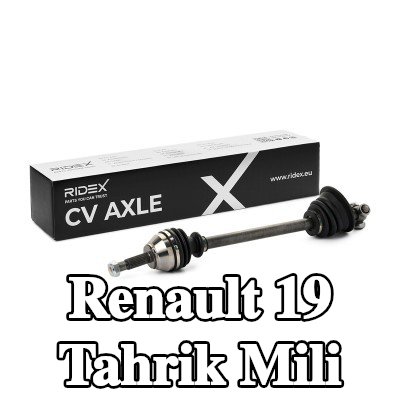 RIDEX Tahrik mili Ön Aks Sol, 635mm — Renault 19