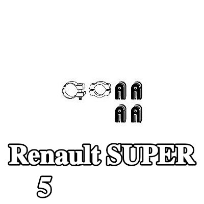 HJS طقم تركيب العادم — Renault Super 5