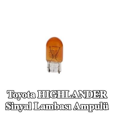 BOSCH Sinyal lambası ampulü WY21W, 12V — Toyota Highlander
