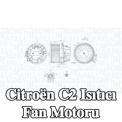MAGNETI MARELLI Isıtıcı fan motoru — Citroën C2