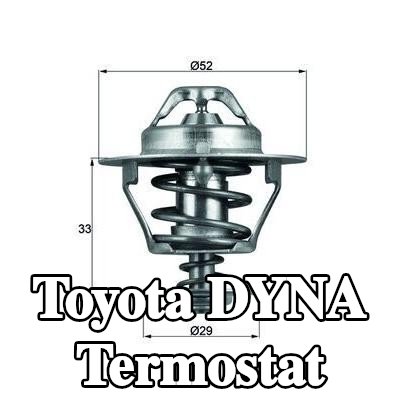 MAHLE Termostat 88°C, 52mm, 29mm, contalı/sızdırmaz — 2000 Toyota Dyna