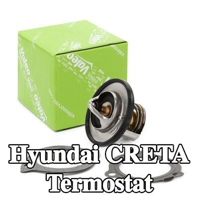 VALEO Termostat 82°C, conta/sızdırmazlık elemanları ile — Hyundai Creta