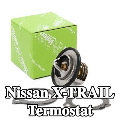 VALEO Termostat 82°C, conta/sızdırmazlık elemanları ile — Nissan X-trail