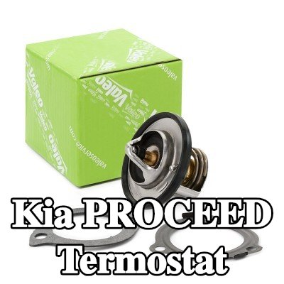 VALEO Termostat 82°C, conta/sızdırmazlık elemanları ile — Kia Proceed
