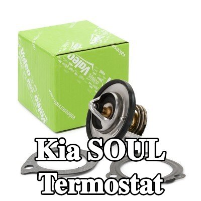 VALEO Termostat 82°C, conta/sızdırmazlık elemanları ile — Kia Soul