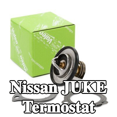 VALEO Termostat 82°C, conta/sızdırmazlık elemanları ile — Nissan Juke