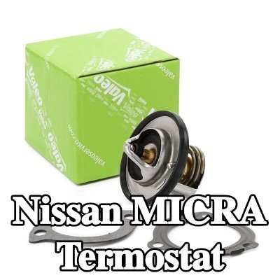 VALEO Termostat 82°C, conta/sızdırmazlık elemanları ile — Nissan Micra