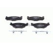 BOSCH Fren balatası seti 14, 7mm, yaylı — 2000 SEAT Ibiza (2)