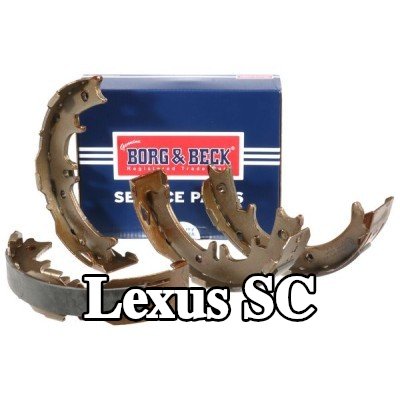 BORG & BECK مجموعة أحذية الفرامل — 2000 Lexus Sc