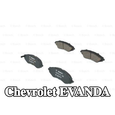 BOSCH مجموعة وسادات الفرامل 17, 1mm, مع لوحة مانعة للصرير — Chevrolet Evanda