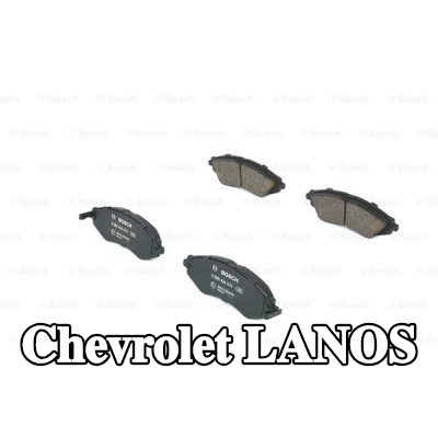 BOSCH مجموعة وسادات الفرامل 17, 1mm, مع لوحة مانعة للصرير — 2005 Chevrolet Lanos
