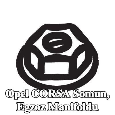 BOSAL Somun, egzoz manifoldu — 1997 Opel Corsa