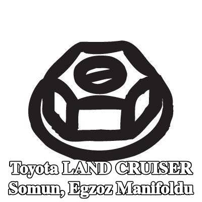 BOSAL Somun, egzoz manifoldu — Toyota Land Cruiser