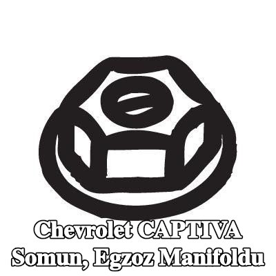 BOSAL Somun, egzoz manifoldu — Chevrolet Captiva