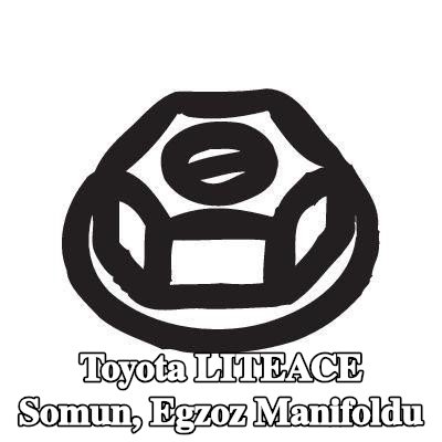 BOSAL Somun, egzoz manifoldu — Toyota Liteace