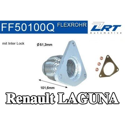 LRT أنبوب إصلاح، المحول الحفاز — Renault Laguna
