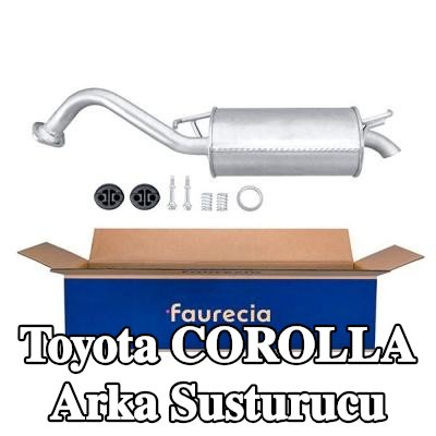 HELLA Arka susturucu Arka, montaj parçaları ile — 2002 Toyota Corolla