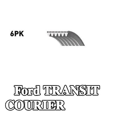 BOSCH حزام سيربنتين 1250mm, Number of ribs: 6 — Ford Transit Courier
