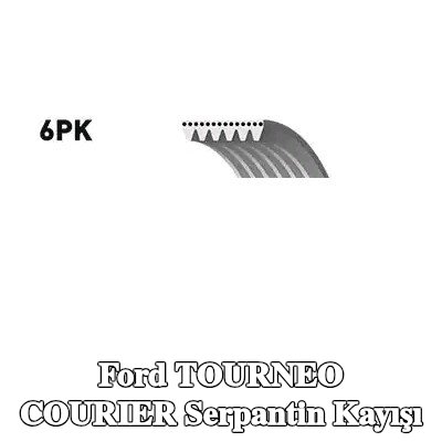 BOSCH Serpantin kayışı 1250mm, Number of ribs: 6 — Ford Tourneo Courier