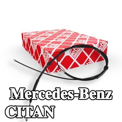 FEBI BILSTEIN كابل فرامل اليد الخلفي الأيسر, خلفي أيمن, 2014mm — Mercedes-Benz Citan