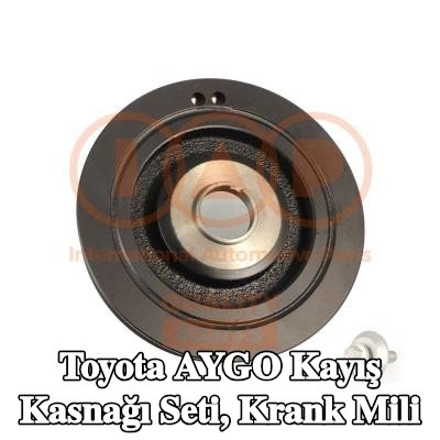 IAP QUALITY PARTS Kayış Kasnağı Seti, krank mili — Toyota Aygo