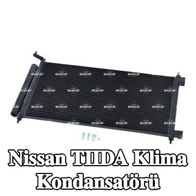 NRF Klima kondansatörü EASY FIT, kurutuculu, conta halkası ile, azot dolgulu — Nissan Tiida