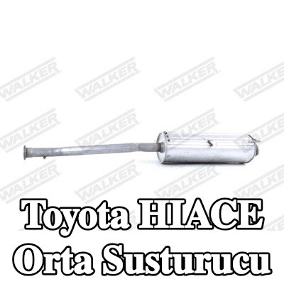 WALKER Orta susturucu 1320mm, montaj parçaları olmadan — 2000 Toyota Hiace