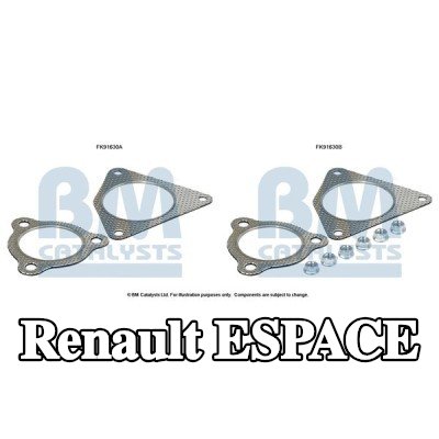 BM CATALYSTS مجموعة تركيب المحول الحفاز — 2012 Renault Espace