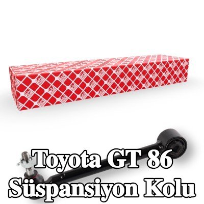FEBI BILSTEIN Süspansiyon kolu Merkez, Arka Aks Sol, Arka Aks Sağ, Çelik, bilyeli mafsal ile, taç somun ve çatal pimli, lastik yastıklı — Toyota Gt 86