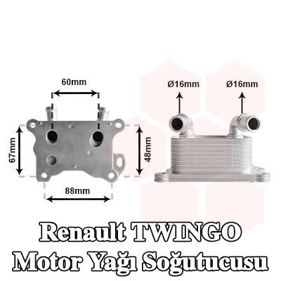 VAN WEZEL Motor yağı soğutucusu — Renault Twingo