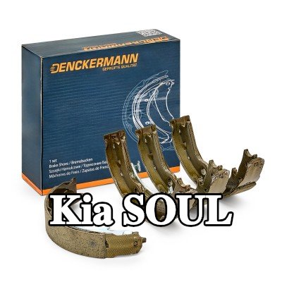 DENCKERMANN مجموعة أحذية الفرامل للمحور الخلفي, 167mm — Kia Soul