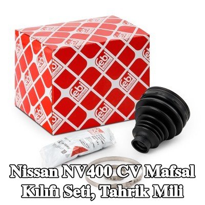 FEBI BILSTEIN CV kılıf kiti, tahrik mili Ön Aks Sol, Ön Aks Sağ, şanzıman tarafında, Termoplastik polyester elastomer — Nissan Nv400