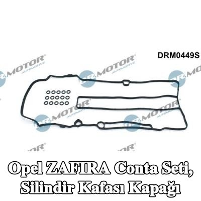 DR.MOTOR AUTOMOTIVE Conta seti, silindir kafası kapağı — 2016 Opel Zafira
