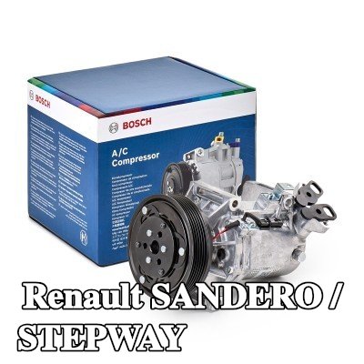 BOSCH ضاغط تكييف الهواء مع دليل التركيب, بدون حلقة مانعة للتسرب — Renault Sandero / Stepway