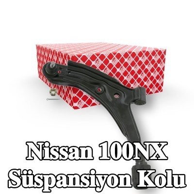 FEBI BILSTEIN Ön Aks Sol Süspansiyon Kolu, Alt, Çelik Sac, bilyeli mafsal ile, taç somun ve çatal pimli — Nissan 100nx