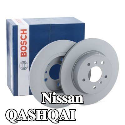 BOSCH القطر الخارجي لقرص المكابح: 289, 5mm, صلب, مطلي — Nissan Qashqai
