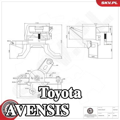 ESEN SKV حامل المحرك — Toyota Avensis