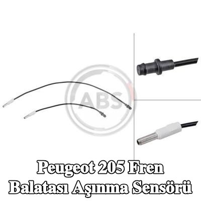 A.B.S. Fren balatası aşınma sensörü Ön Aks Sol, Ön Aks Sağ, Sol, Sağ — Peugeot 205
