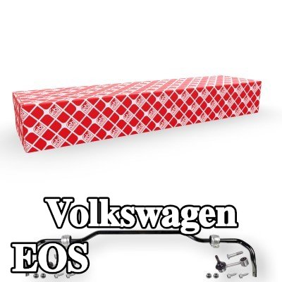 FEBI BILSTEIN قضيب مانع الانقلاب مع حوامل مطاطية, المحور الخلفي, مع قضيب توصيل — Volkswagen Eos